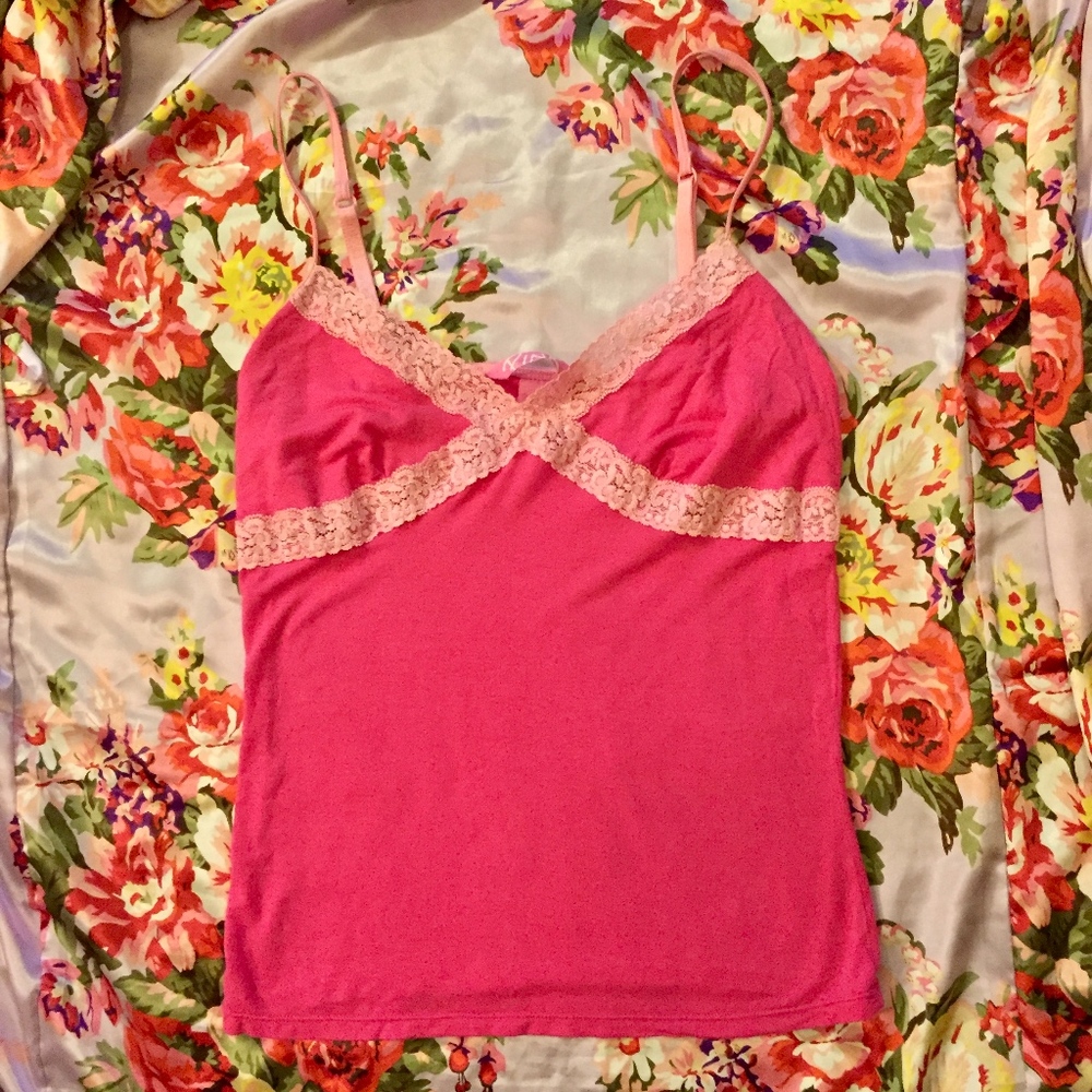 FINAL PRICE Victoria Secret PINK lace detail cami
